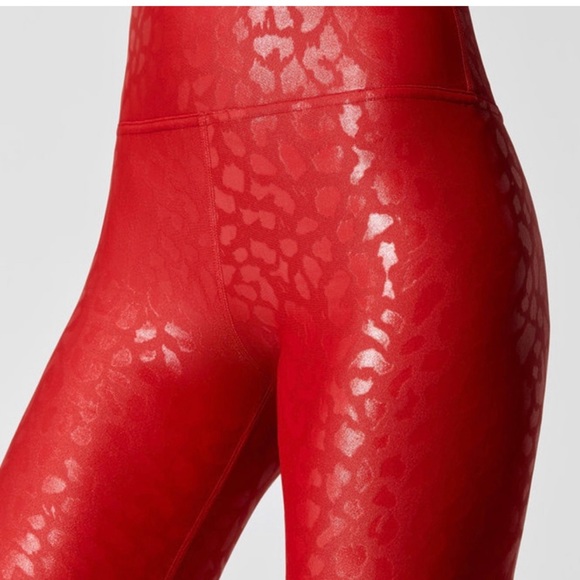 High Waisted 7/8 Length Takara Leopard Leggings by Carbon 38 - Picture 2 of 9